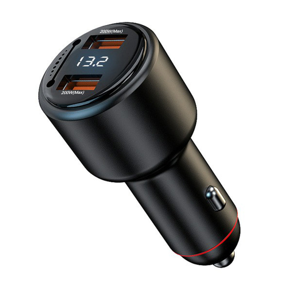 P6J 200W Phone Fast Car Charger Dual USB Phone Charging Adapter 12V-24V Cigarette Lighter Adapter P6J 200W Phone Fast Car Charger Dual USB Phone Charging Adapter 12V-24V Cigarette Lighter Adapter
